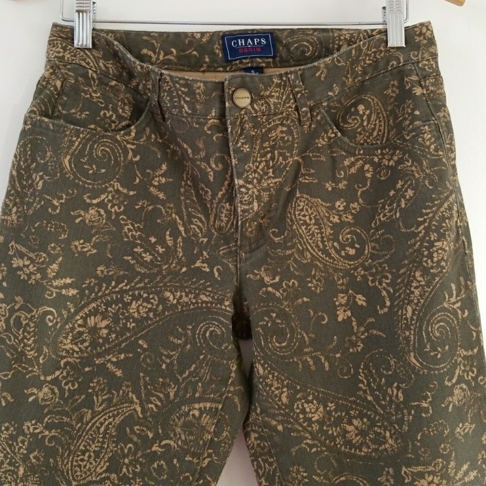 Chaps skinny pasley midrise jeans /pants